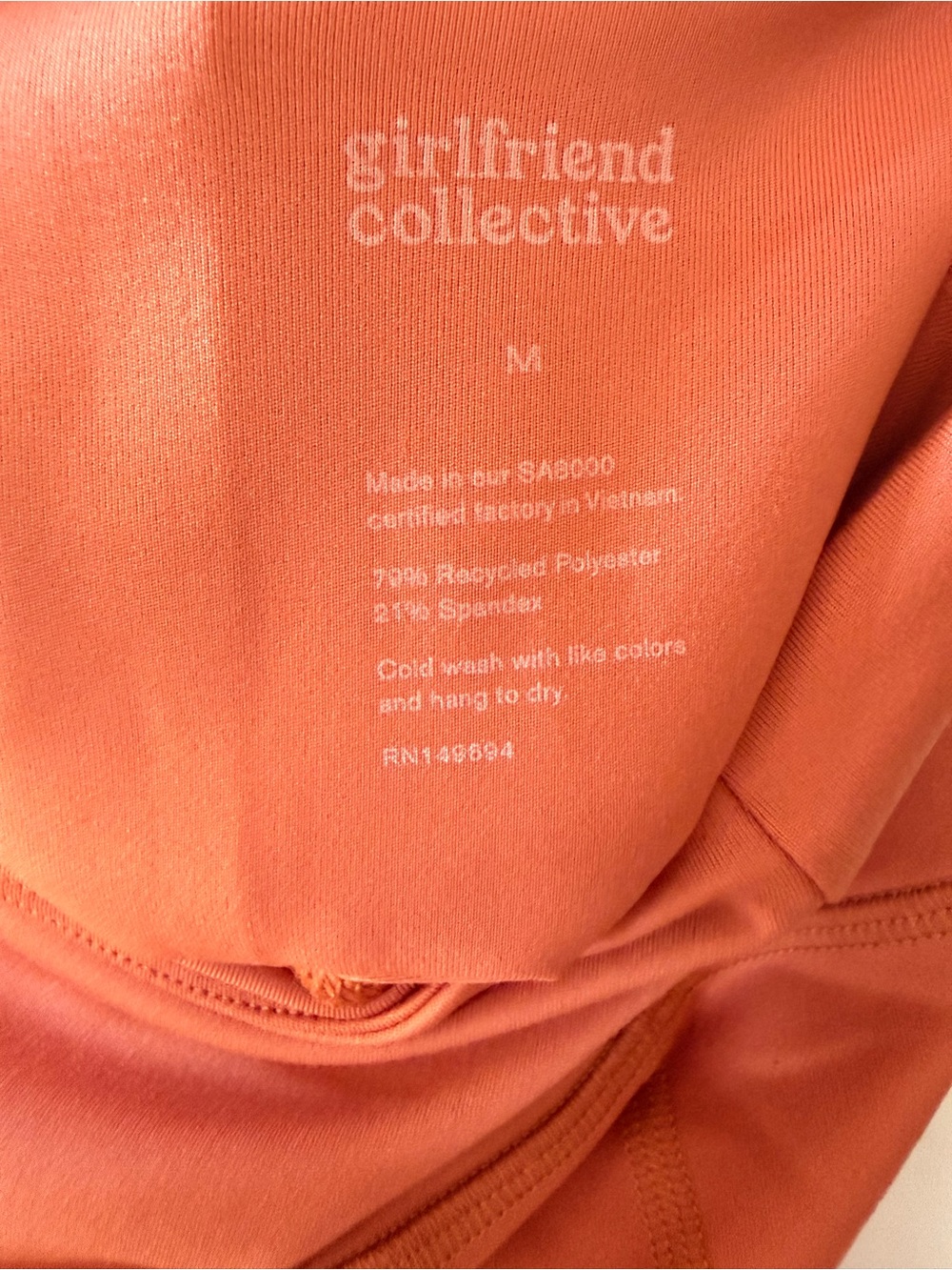 Girlfriend Collective High Rise Compressive Leggings SZ M - Picture 3 of 3